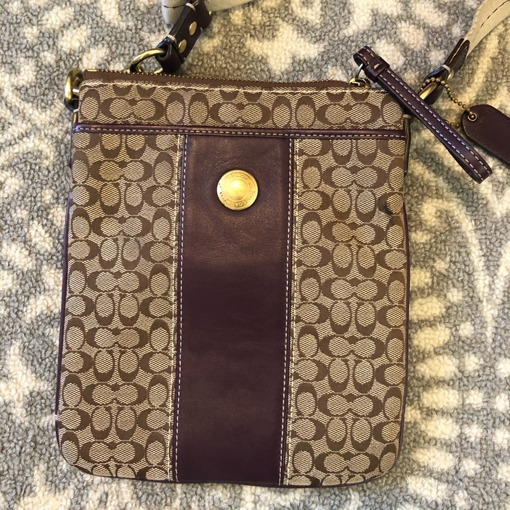 Coach shoulder strap bag
